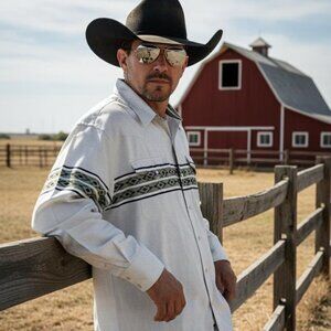 Men's XL Roper Cowboy Shirt